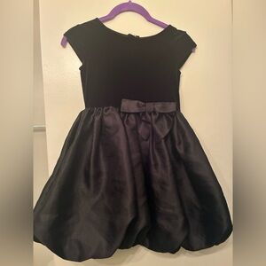 Black velvet and satin party dress by H&M 6x-7